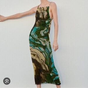 Zara tulle midi dress